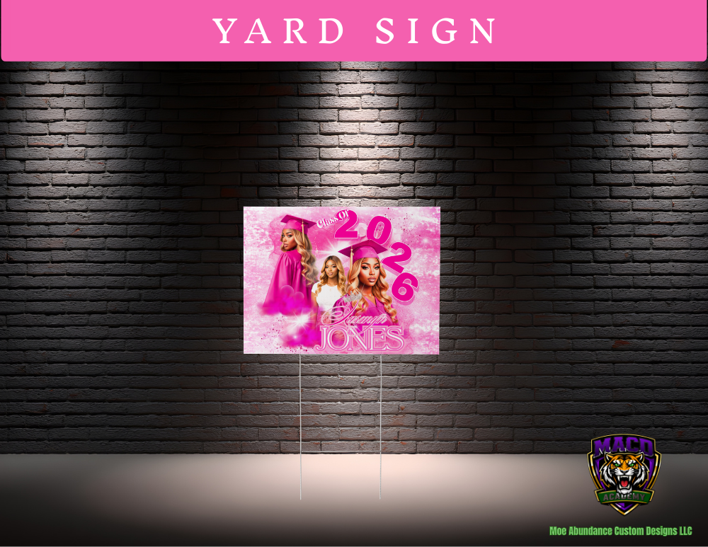 💗 2026 Pink Editable Grad Designs Bundle 💗 (pink only) (19 pc + Bonus)