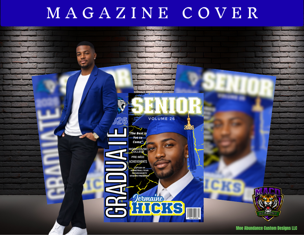 💙 2026 Blue Editable Grad Designs Bundle 💙 (blue only) (20 pc) (Copy)