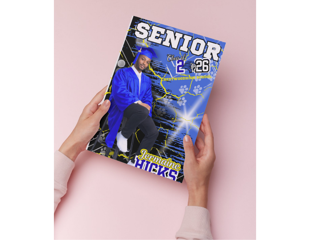 💙 2026 Blue Editable Grad Designs Bundle 💙 (blue only) (20 pc) (Copy)