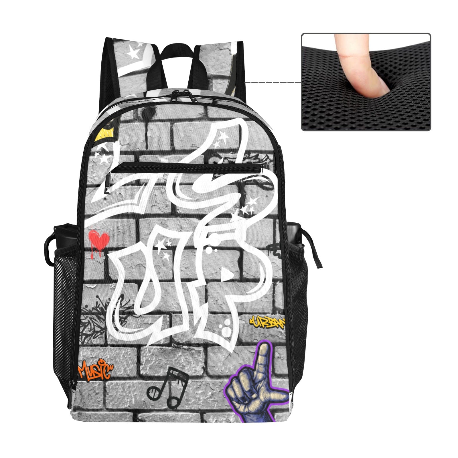 L’S Up Graffiti Backpack – Street Love Never Losses