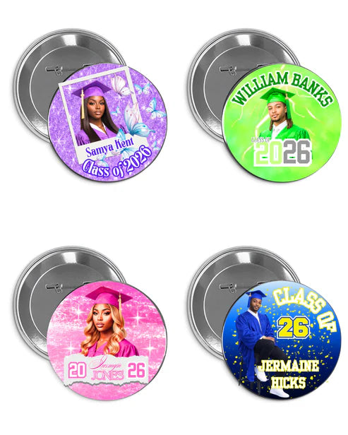🎓 Graduation Editable Design Kit (80+ Pieces) (All 4 colors PURPLE, BLUE, GREEN, PINK)