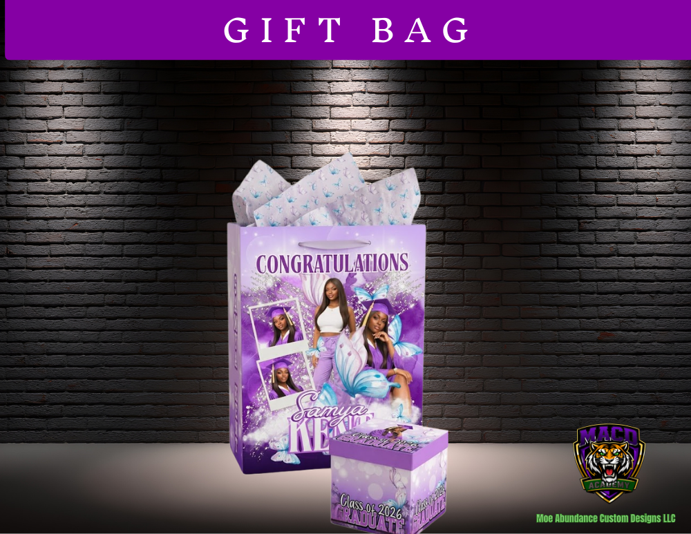 💜 2026 Purple Editable Grad Designs Bundle 💜 (purple only) (20 pc)